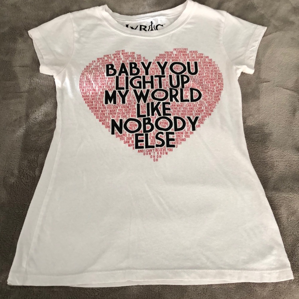1Direction Lyric Short Sleeve Tee